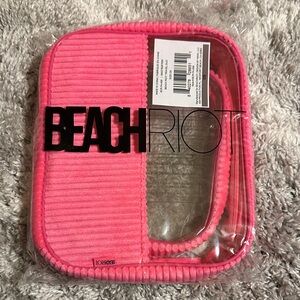 Beach Riot Pink and Clear Tote